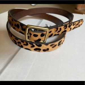 Target Leopard Calf Hair Belt